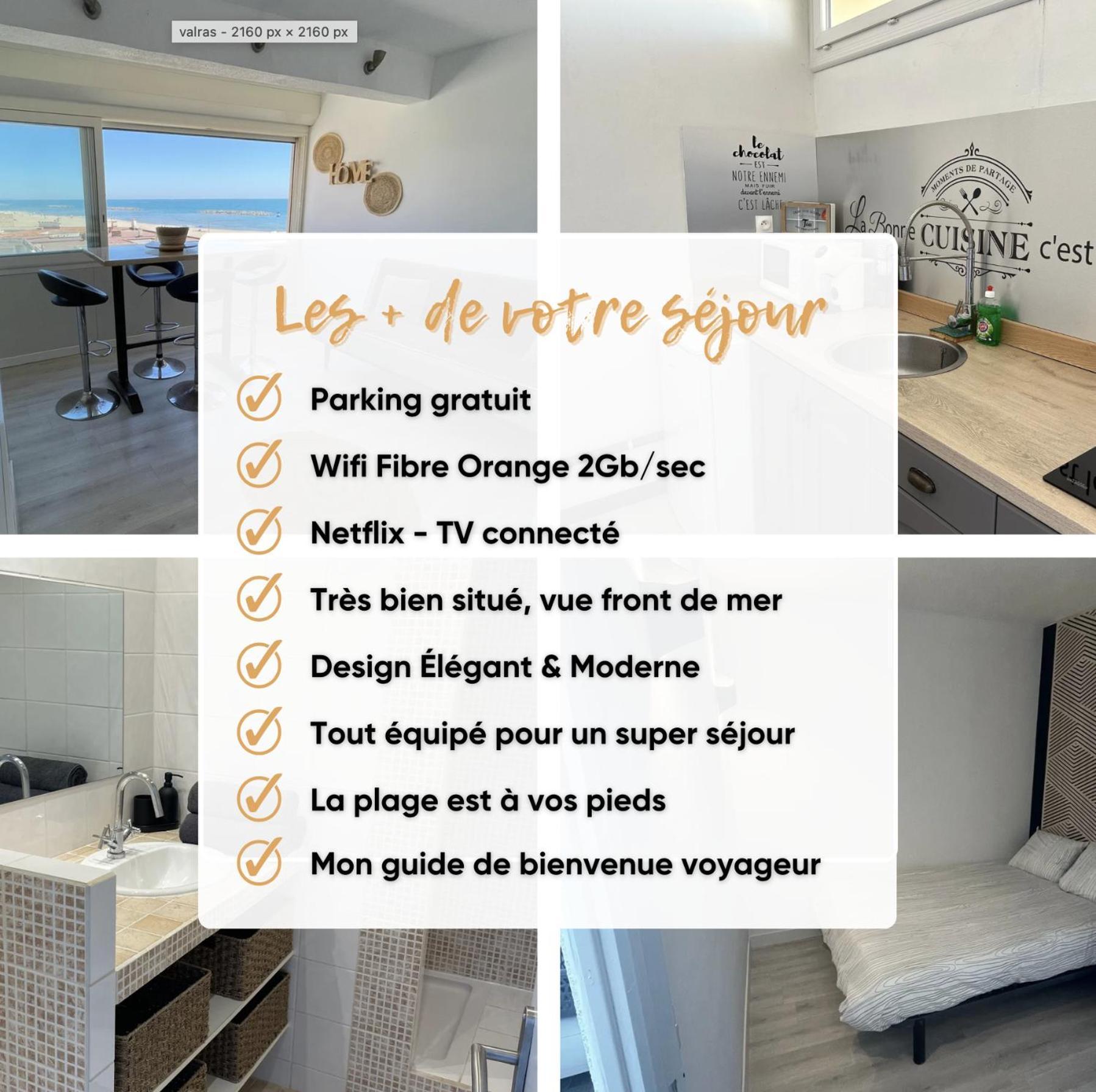 Superbe Appartement Vue Sur Mer Valras-Plage Esterno foto